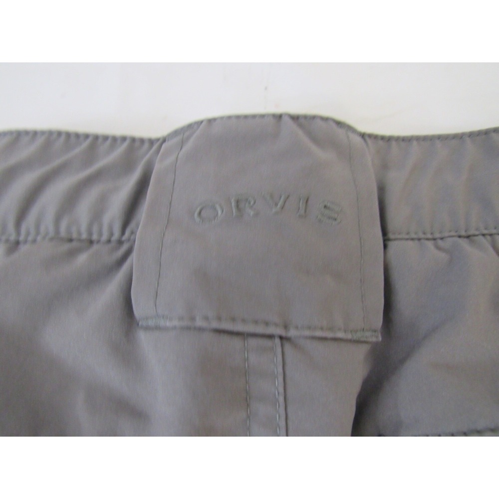 Orvis Men's Tech Shorts Size 36 Stretch Comfort Secure Pockets Gray Color - Picture 5 of 10
